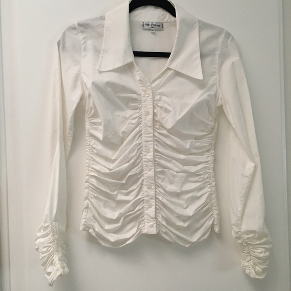 Anne Fontaine Tops - Anne Fontaine ruched button down